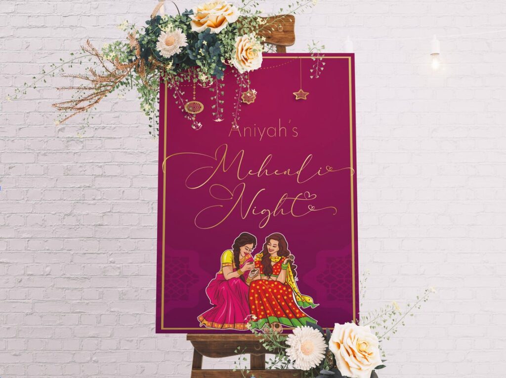 Wedding Welcome Sign | Sangeet | Mayian | Jago Party | Reception Sign | Mehendi Sign | Haldi