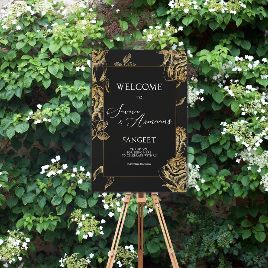 Welcome Sign | Sangeet | Ladies Sangeet | Mayian Sign | Reception Sign | Wedding Sign | Personalized | Digital File